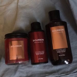 Men bourbon collection bath& body works NEVER USED